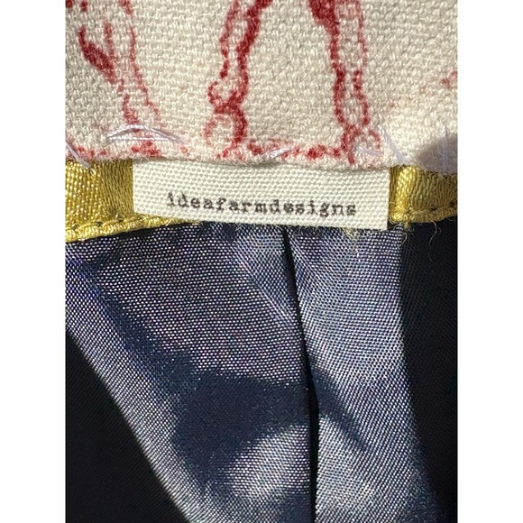 Vintage Wool Blend Plaid Pea Coat Sz Medium Double Breasted Red Black Upcycled - Picture 13 of 14